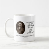 J.P. Morgan als je moet vragen hoeveel het kost Koffiemok (Links)