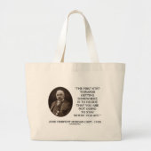 J.P. Morgan eerste stap naar ergens anders Grote Tote Bag (Voorkant)