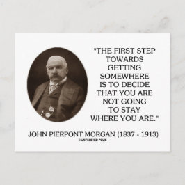 J.P. Morgan eerste stap op weg naar een andere ple Briefkaart