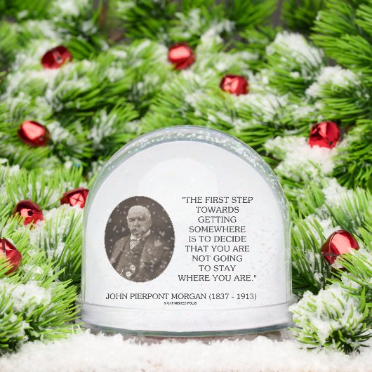 J.P. Morgan First Step Towards Getting Somewhere Sneeuwbol (Kerstmis)