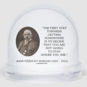 J.P. Morgan First Step Towards Getting Somewhere Sneeuwbol (Achterkant)