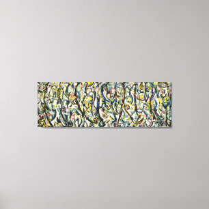 J.P. - MUURSCHILDERING - 1943 - Abstract expressio Canvas Afdruk