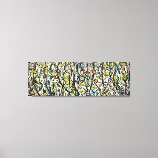 J.P. - MUURSCHILDERING - 1943 - Abstract expressio Canvas Afdruk (Voorkant)