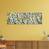 J.P. - MUURSCHILDERING - 1943 - Abstract expressio Canvas Afdruk (Insitu (Woonkamer))