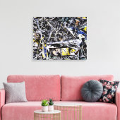 J. P. - NIGHT MIST - 1944-1945 - Abstract - Canvas Afdruk (Insitu (Woonkamer))