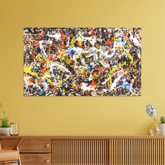 J. P. - Nummer 10 (Convergentie) - 1952 - Canvas Afdruk (Insitu (Woonkamer))