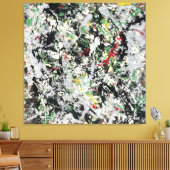J. P. - Nummer 12 - 1950 - Action painting - Canvas Afdruk (Insitu (Woonkamer))