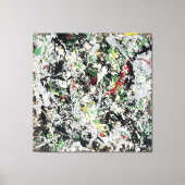 J. P. - Nummer 12 - 1950 - Action painting - Canvas Afdruk (Voorkant)