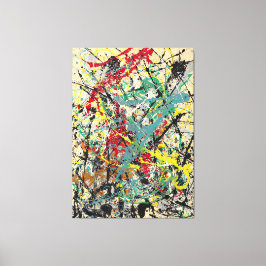 J. P. - Nummer 16 - 1949 - Action painting - Canvas Afdruk