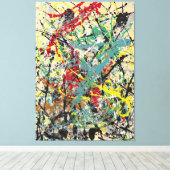 J. P. - Nummer 16 - 1949 - Action painting - Canvas Afdruk (Insitu (Houten vloer))