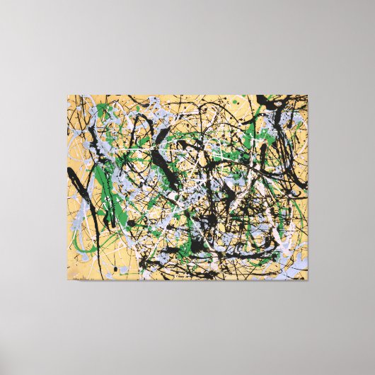 J. P. - Nummer 17 - 1949 - Action painting - Canvas Afdruk (Voorkant)