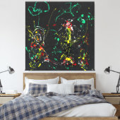 J. P. - Nummer 17 VUURWERK - 1950 - Canvas Afdruk (Insitu (Slaapkamer))