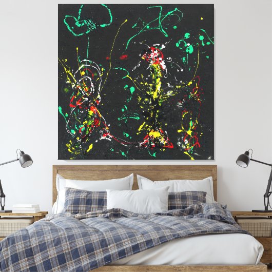 J. P. - Nummer 17 VUURWERK - 1950 - Canvas Afdruk (Insitu (Slaapkamer))