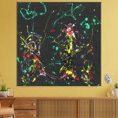 J. P. - Nummer 17 VUURWERK - 1950 - Canvas Afdruk (Insitu (Woonkamer))