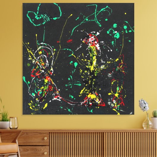 J. P. - Nummer 17 VUURWERK - 1950 - Canvas Afdruk (Insitu (Woonkamer))