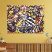 J. P. - Nummer 17A - 1948 - Action painting - Canvas Afdruk (Insitu (Woonkamer))