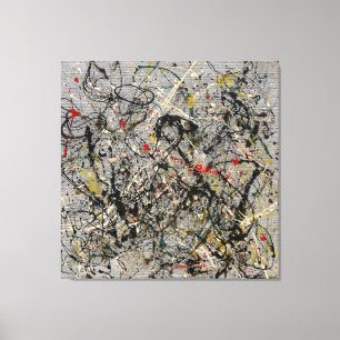 J. P. - Nummer 18 - 1950 - Action painting - Canvas Afdruk