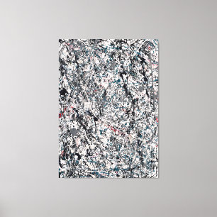 J. P. - Nummer 19 - 1948 - Action painting - Canvas Afdruk