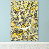 J. P. - Nummer 19 - 1949 - Action painting - Canvas Afdruk (Insitu (Houten vloer))