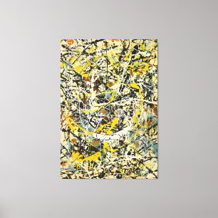 J. P. - Nummer 19 - 1949 - Action painting - Canvas Afdruk