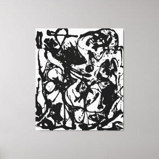 J. P. - NUMMER 19 - 1951 - Zwarte gietingen - Canvas Afdruk