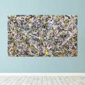 J.P. - Nummer 1 - 1949 - Abstract expressionisme - Canvas Afdruk (Insitu (Houten vloer))