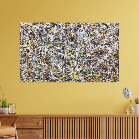 J.P. - Nummer 1 - 1949 - Abstract expressionisme - Canvas Afdruk (Insitu (Woonkamer))