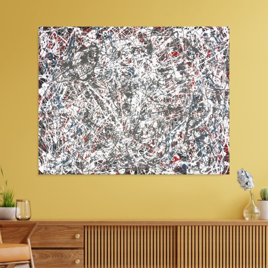 J. P. - Nummer 20 - 1948 - Action painting - Canvas Afdruk (Insitu (Woonkamer))