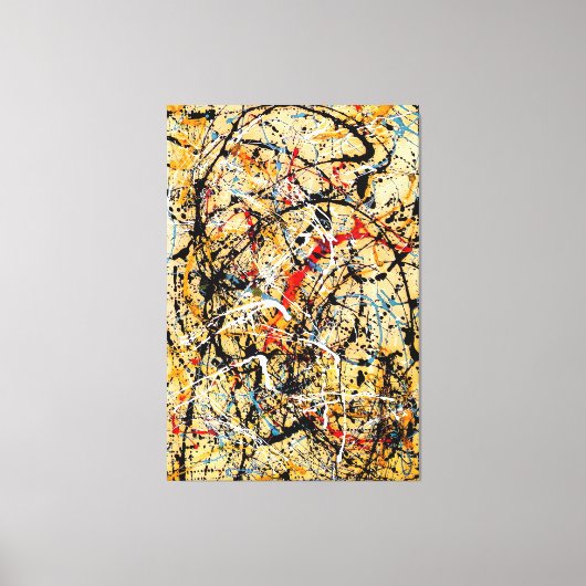 J. P. - Nummer 20 - 1949 - Action painting - Canvas Afdruk (Voorkant)