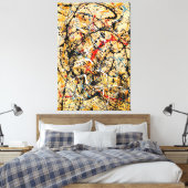 J. P. - Nummer 20 - 1949 - Action painting - Canvas Afdruk (Insitu (Slaapkamer))