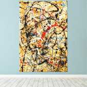 J. P. - Nummer 20 - 1949 - Action painting - Canvas Afdruk (Insitu (Houten vloer))