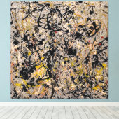 J. P. - Nummer 20 - 1950 - Action painting - Canvas Afdruk (Insitu (Houten vloer))