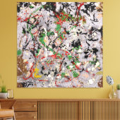 J. P. - Nummer 21 - 1950 - Action painting - Canvas Afdruk (Insitu (Woonkamer))