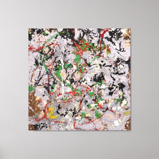 J. P. - Nummer 21 - 1950 - Action painting - Canvas Afdruk (Voorkant)