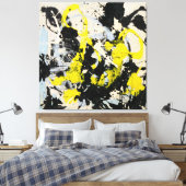 J. P. - Nummer 22 - 1950 - Action painting - Canvas Afdruk (Insitu (Slaapkamer))