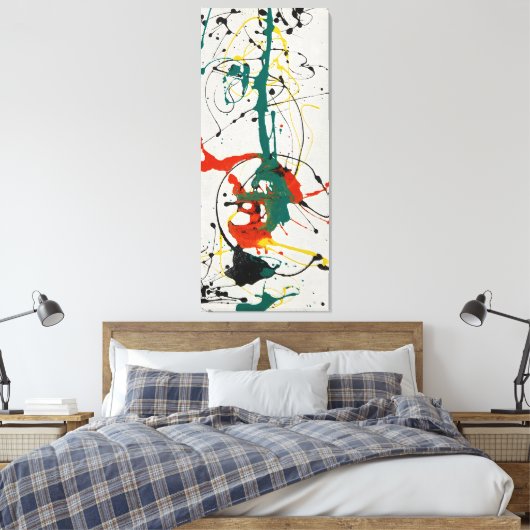 J. P. - Nummer 23 - 1949 - Action painting - Canvas Afdruk (Insitu (Slaapkamer))