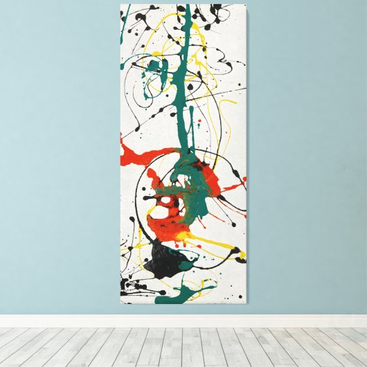 J. P. - Nummer 23 - 1949 - Action painting - Canvas Afdruk (Insitu (Houten vloer))