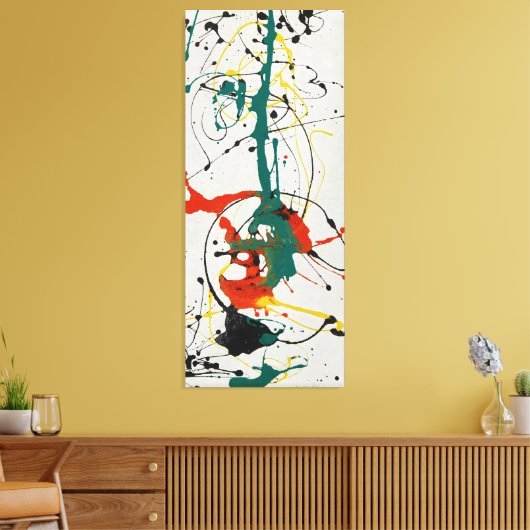 J. P. - Nummer 23 - 1949 - Action painting - Canvas Afdruk (Insitu (Woonkamer))