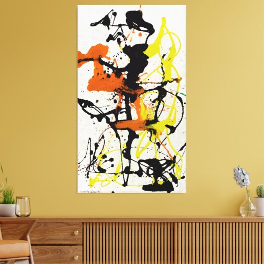 J. P. - Nummer 26 - 1949 - Action painting - Canvas Afdruk (Insitu (Woonkamer))