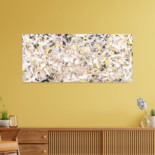J. P. - Nummer 27 - 1950 - Action painting - Canvas Afdruk (Insitu (Woonkamer))