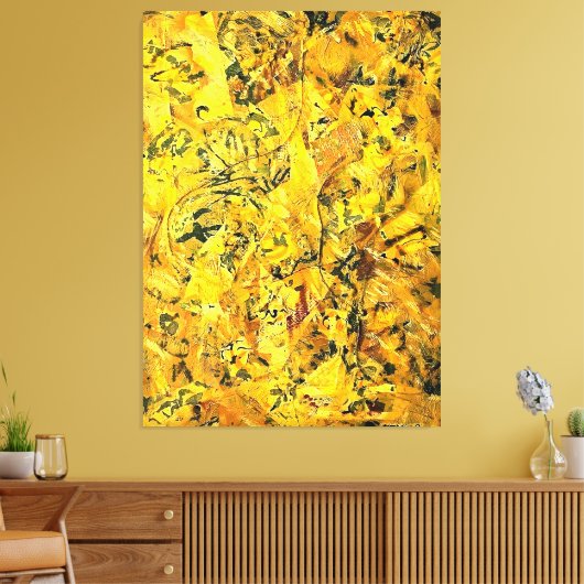 J.P. - Nummer 2 - 1951 - Abstract expressionisme - Canvas Afdruk (Insitu (Woonkamer))