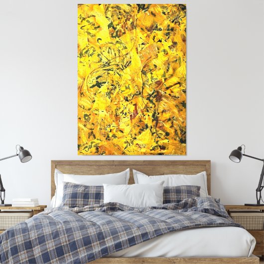 J.P. - Nummer 2 - 1951 - Abstract expressionisme - Canvas Afdruk (Insitu (Slaapkamer))