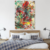 J. P. - Nummer 30 - 1949 - Action painting - Canvas Afdruk (Insitu (Slaapkamer))