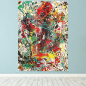 J. P. - Nummer 30 - 1949 - Action painting - Canvas Afdruk (Insitu (Houten vloer))