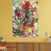 J. P. - Nummer 30 - 1949 - Action painting - Canvas Afdruk (Insitu (Woonkamer))