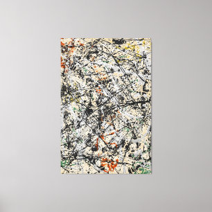 J. P. - Nummer 32 - 1949 - Action painting - Canvas Afdruk