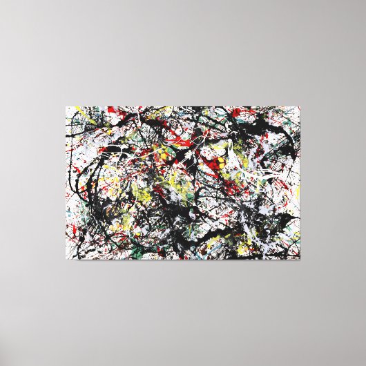 J. P. - Nummer 34 - 1949 - Action painting - Canvas Afdruk (Voorkant)