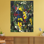 J. P. - Nummer 3 - 1948 - Abstract expressionisme Canvas Afdruk (Insitu (Woonkamer))