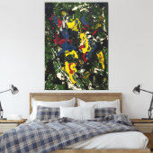 J. P. - Nummer 3 - 1948 - Abstract expressionisme Canvas Afdruk (Insitu (Slaapkamer))