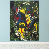 J. P. - Nummer 3 - 1948 - Abstract expressionisme Canvas Afdruk (Insitu (Houten vloer))